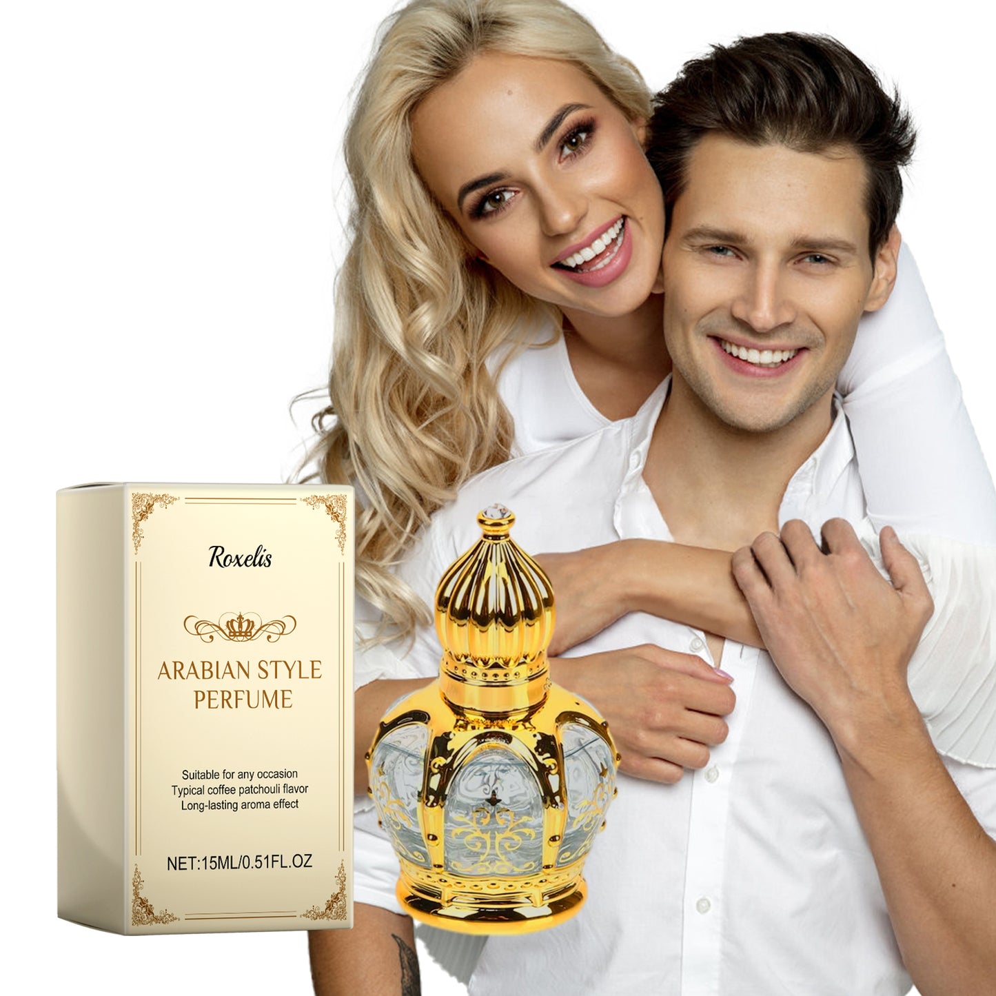 Roxelis15ml Coffee Patchouli Fragrance, Fragrance of Natural Fresh and Elegant Long Fragrance Charm Atmosphere Fragrance