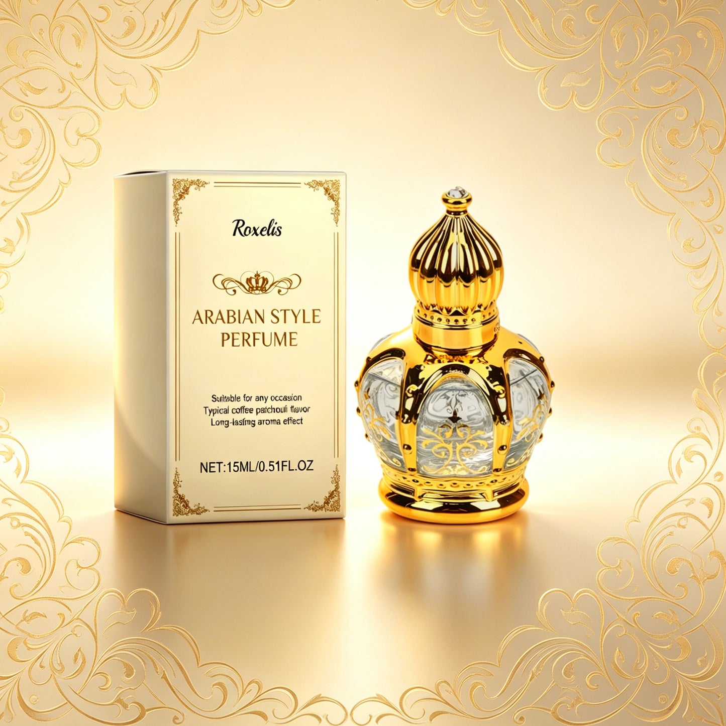 Roxelis15ml Coffee Patchouli Fragrance, Fragrance of Natural Fresh and Elegant Long Fragrance Charm Atmosphere Fragrance
